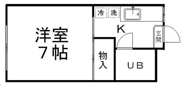 ピースフル国見駅前の物件間取画像